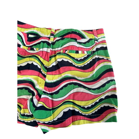 CROWN & IVY Multicolor Wave Shorts Size 10 - Picture 2 of 6